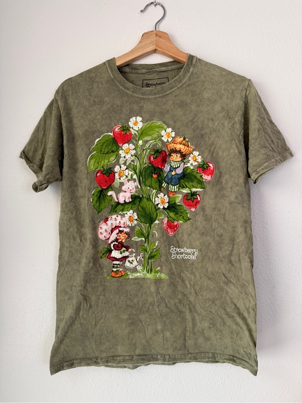 Green Strawberry Shortcake Womens Shirt  Small